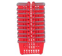 ORFOFE Set 10 Pezzi Mini Cestini da Supermercato in Plastica Mini Accessori Decorativi per Casa delle Bambole 1/6 per Decorazioni Micro-Scene