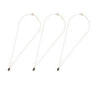 ORFOFE Set 3 Collane Ciondoli a Forma di Pinolo Dorate Catene della Clavicola in Lega Gioielli Retrò per Donna per Feste Natalizie e Occasioni Speciali