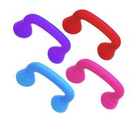 ORFOFE Set 4 Pezzi Giocattoli Telefono per Auricolare Educativo, Strumento Sonoro per Logopedia e Sviluppo Linguaggio, Volume Regolabile, Plastica Sicura, per Scuola e Gioco di Finzione