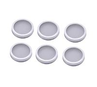 ORFOFE Set 6 Coperchi per Germinazione in Acciaio Resistente 86mm per Barattoli di Vetro, Rete Rimovibile per Coltivare Germogli e Usare Come Colino per Spezie e Zucchero