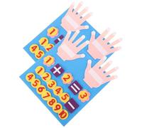 ORFOFE Set da 2 Giocattoli Educativi in Feltro per Piccoli, Lavagna Matematica Numeri Digitali per Addizione e Sottrazione, Gioco Didattico di Conteggio per Asilo e Scuola Materna