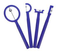 ORFOFE Set di 4 pezzi per la punta della lingua, per il rafforzamento dei muscoli orali, in plastica sicura e acciaio inox, compatto per logopedia, logopedia