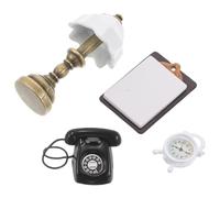 ORFOFE Set Kit Fai da Te per Casa delle Bambole in Miniatura con Accessori Mini Arredamento e Piccoli Allarmi Decorazioni Artigianali per Hobby Creativo e Sviluppo Capacità Motorie