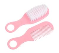 ORFOFE Set Spazzola e Pettine Ragazzo Ragazza Rosa in Plastico, Spazzola Morbida e Antistatica per Massaggio Delicato, per Cura Quotidiana del Capello del Ragazzo Ragazza