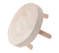 ORFOFE Sgabello in Legno Rotondo per Piante e Bonsai Base Campestre per Esposizione Interna ed Esterna Supporto Decorativo Multifunzionale per Fioriere e Organizer Casa