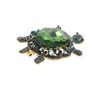 ORFOFE Spilla a Forma di Testuggine con Cristalli Spilla Cartoon in Lega per Donna Accessorio Versatile per Cappotti Abiti e Occasioni Formali come Matrimoni e Compleanni