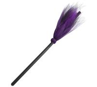 ORFOFE SPOSTA STHCH COOM strega con manico scopa accessori per malvagie signora ragazzo X scopa halloween Stregoni Viola porpora Colore Casuale