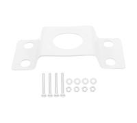 ORFOFE Staffa di Montaggio su Palo per Lampione Solare, Supporto Braccio Lampada Esterna per Installazione Palo Luce, Accessori Fissi per Illuminazione Stradale e Giardino Resistente in Ferro