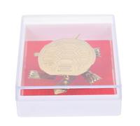 ORFOFE Statuetta Tartaruga in Lamiera di Stagno Fatta a Mano Testa e Arti Oscillanti, Soprammobile Decorativo retrò per Scrivania da Ufficio e Tavolo