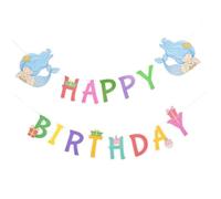 ORFOFE Striscione Decorativo Sirena per Feste di Compleanno Decorazioni per Feste a Tema Marina Accessori per Foto Bandierina da Appendere per Pareti e Tavoli Carta Resistente e