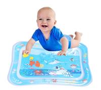 ORFOFE Tappetino Acqua Gonfiabile per Bebè con Cuscino d'Acqua Gioco Educativo per Mesi Design a Forma di Pesce Leggero e Resistente per Attività Indoor e Outdoor