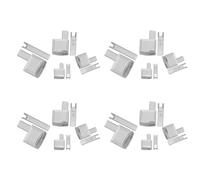 ORFOFE Tappo Antiscivolo Per Cerniera Cerniere In Metallo Sostituibili Per Giacche Fermo Inferiore Per Cerniera Kit Di Riparazione Kit Di Riparazione