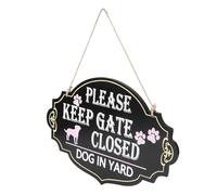 ORFOFE Targa in Vintage per con Design Cane retrò Cartello da Parete Decorativo per Giardino e Ingresso Facile da Installare su Qualsiasi Superficie