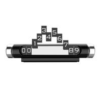 ORFOFE Targa per Parcheggio Temporaneo in Metallo, Numero Telefono per Auto, per Auto in Movimento e Parcheggi Provvisori, Design Luminoso, Colore Nero Colore Casuale