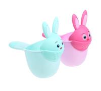 ORFOFE Tazza Da Bagno Per Bambini in Materiale Pp Sicuro 2 Pezzi Cucchiaio Per Risciacquo Dei Di Bambini E Bambine Durante Il Bagnetto Del Bambino