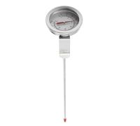 ORFOFE Termometro Professionale in Acciaio Inossidabile con Resistente Temperature Compatto e Portatile per Liquidi Caldi Frittura Carne e Barbecue