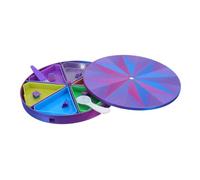 ORFOFE Vassoio Portaperline Rotondo in Plastica con Coperchio, Contenitore per Perline e Accessori per Pittura con Strass, Kit Organizzatore Portatile per Arte Fai da Te e Mosaici