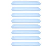 ORFOFE Vassoio Rettangolare in Plastica per Piante 45X165 CM Blu Set da 8 Pezzi Vaschetta Raccogli Gocce per Vasi da Fiori Sottovaso Anti-Perdita per Giardinaggio Interno ed Esterno