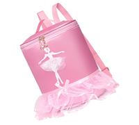 ORFOFE Zaino da Danza per Bambina in Nailon Design Regolabile, Ampio Interno, per Lezioni di Danza Contemporanea e Latina, Zainetto Rosa per Ragazze
