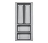 ORGA-BOX 2 Portaposate profondità: 461 x larghezza: 209 mm grigio argento con struttura in tela per cassetto Nobilia da 30 mm fino a 07/2012
