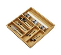 ORGA-BOX BAMBÙ portaposate a 6 scomparti per cassetti da cucina Wellmann e Alno in armadio da 60 cm