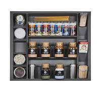 Orga-Box I Inserto multi-spezie 513 x 473 x 28 mm grigio orione con rivestimento antifrizione Inserto multi-spezie per Tandembox Antaro/Intivo e ModernBox armadio da 60 cm