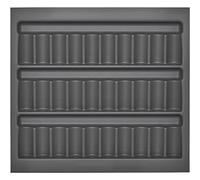 Orga-Box I Inserto per barattoli di spezie 513 x 473 x 28 mm grigio orione con rivestimento antifrizione Inserto per barattoli di spezie per Tandembox Antaro/Intivo e ModernBox armadio da 60 cm