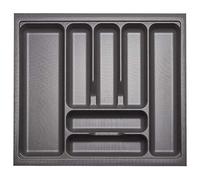 ORGA-BOX I Portaposate 519 x 473 grigio orione con struttura perlata e rivestimento antiscivolo per Tandembox Antaro/Intivo e ModernBox in armadio da 60 cm