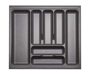 ORGA-BOX I Portaposate 519 x 473 grigio orione con struttura perlata e rivestimento antiscivolo per Tandembox Antaro/Intivo e ModernBox in armadio da 60 cm