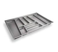 ORGA-BOX® II Inserto Portaposate per Nobilia Cassetto da 80 (462 x 705 mm) grigio argento