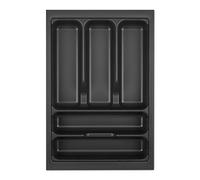 ORGA-BOX Portaposate 319 x 473 grigio 40 cm lavagna con struttura perlata | per Tandembox Antaro / Intivo e ModernBox in armadio
