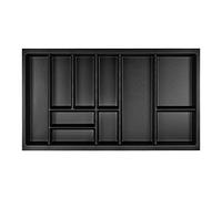 ORGA-BOX Portaposate Junker Slim 825 x 476 mm grigio lava con struttura perlata per armadi 90 cm inserto per cassetti da cucina SO SLIM