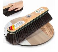 ORGAFLIX Scopa di alta qualità senza manico in crine di cavallo con protezione dei bordi, 28 cm, extra resistente alla polvere grazie alla miscela di capelli di cavallo, scopa, scopa senza manico per