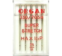 Organ - 5 x aghi per macchina da cucire HA x 1 SP75 Super Stretch (per sistema 130/705H) - Macchine da cucire domestiche