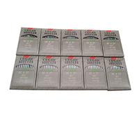 Organ Needle - 100 aghi per macchina da cucire Organ B27 DCX27 Overlock Serger (misura aghi: DCX27 11/75)