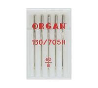 ORGAN NEEDLES 5105060 - Ferri da macchina in argento, misura 60/8, 5 count