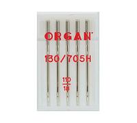 Organ Needles 5105110 - Ferri da macchina in argento, misura 110/18, 5 count