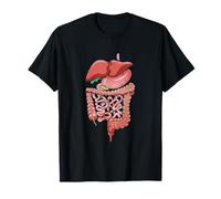 Organi interni anatomici umani con descrizione ENG per l'apprendimento Maglietta