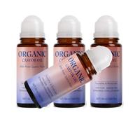 Organic Castor Oil Roll On for Face & Body with Rose Quartz Roller | Cold-Pressed, Deep Smooth & Lasting Hydration, Non-Greasy Face Oil | For Under Eyes, Belly, Skin & Hair Care | 50ml (4)