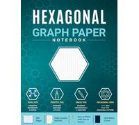 Organic Chemistry Notebook: Hexagonal Graph Paper with 1/4-Inch Flat-Top Hexagons | Ideal for Molecular Structures, Chemical Diagrams, Laboratory Notes, and Technical Sketches | 106 Pages, 8.5 × 11 in