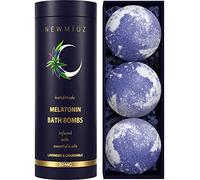 Organic Grape infused Bath Bombs Gift Set with Natural Refreshing Peppermint Eucalyptus Essential Oils and Relaxing Lavend.