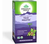Organic India Tulsi Mulethi Holy Basil Liquirizia da 25 a 100 bustine di tè...