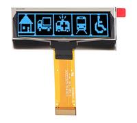 Organic Light Emitting Diode Display Module 2.23in 123x32 Resolution SSD1305 SPI IIC Interface 24 Pin Screen Module Thin Light Clear Display Energy Saving Multi Applications forEle (Blue)