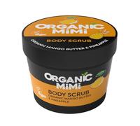 ORGANIC MIMI Body Scrub Mango Butter & Pineapple, Scrub Corpo Burro di Mango & Ananas, con Zucchero e Sale Marino, Idratante Nutriente, Antiossidante, Esfoliante, Effetto Seta, 120g
