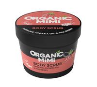 ORGANIC MIMI Body Scrub Organic Argana Oil & Mulberry, Scrub Corpo all'Olio di Argan e Gelso, Esfoliante e Idratante, Delicato sulla Pelle, Lascia la pelle Levigata, Morbida e Setosa, 120g