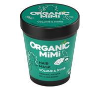 ORGANIC MIMI Hair Mask Volume & Shine Organic Argana Oil & Mulberry, Maschera Capelli Argan & Gelso, Volumizzante & Illuminante, Per Capelli Danneggiati, Riparatrice, 200ml