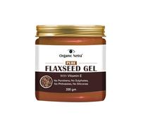Organic Netra Pure Flaxseed Gel With Vitamin E For Hair & Skin, Strengthens & Nourishes Hair & Skin Health, Safe & Mild for All Skin Type, Reduces Fine Lines & Wrinkles, 200gm