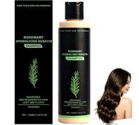 Organic Rosemary Shampoo,Shampoo alla cheratina idrolizzata al rosmarino | nutre e rafforza i capelli morbide,Adatto a sottili e normaliper radi per donne e uomini