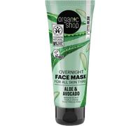 Organic Shop Maschera viso notturna per tutti i tipi di pelle Avocado e Aloe (75ml)