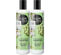 ORGANIC SHOP ARTICHOKE MOISTURIZING CHAMPU CABELLO SECO 280ML (Confezione da 2)